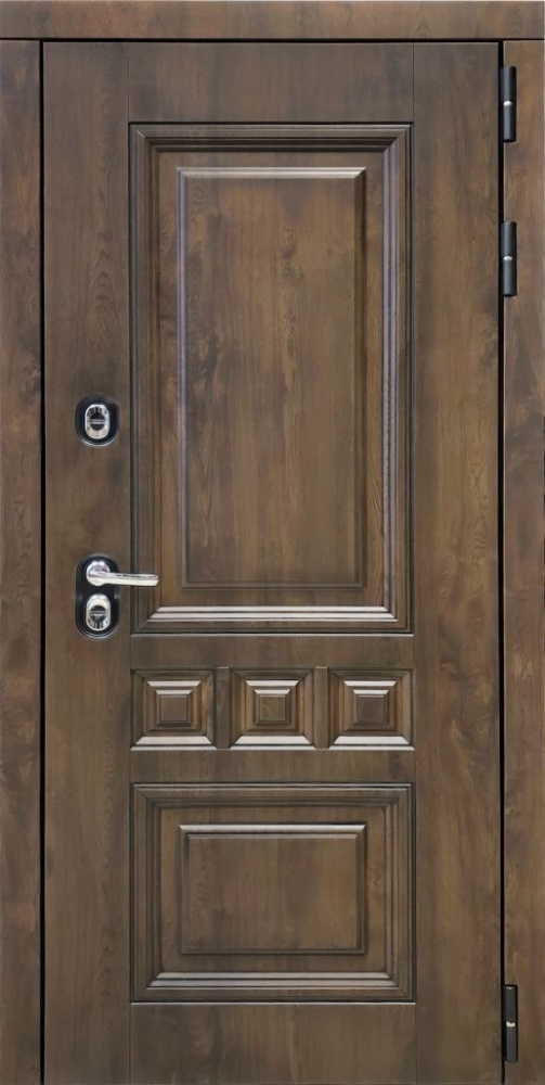 Входная дверь ДвериПРО Аура L-5 (16мм, белая эмаль) DPRO195908 внешняя сторона